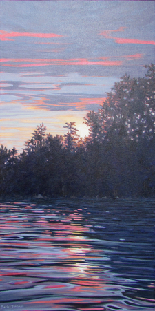 Last Light, 36 x 18, $1300 CAN